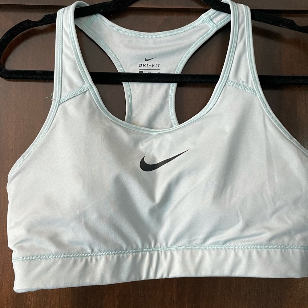 Light blue Nike sports bra